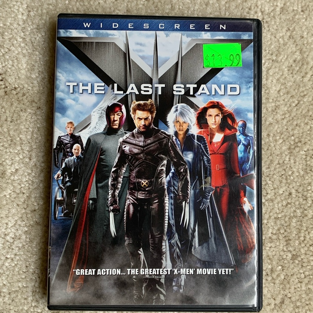 Marvel X-Men The Last Stand DVD with Special Features, Rated PG-13